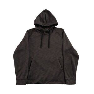 Tek Gear Hoodie Mens Size M Gray Fleece Pullover Activewear Performance